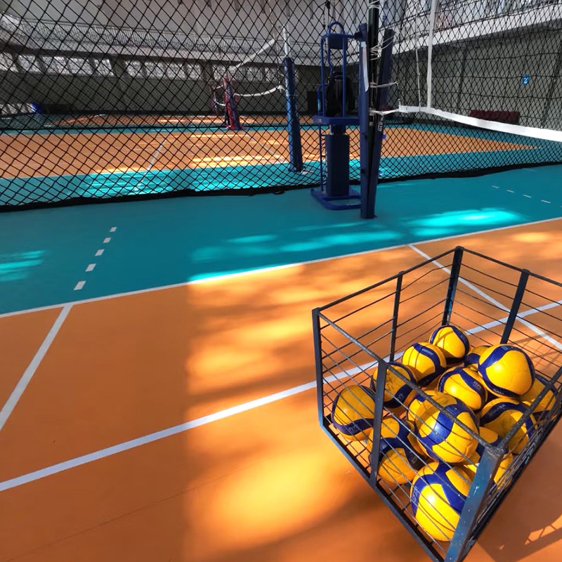 シリコンPUバレーボールコートの専門的なスポーツ表面層